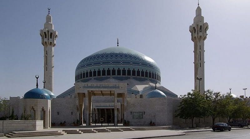King Abdullah Mosque in Amman, Jordan. Photo by Berthold Werner, Wikipedia Commons.