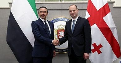 Sheikh Abdullah bin Zayed and Georgian Foreign Minister Mikheil Janelidze, July 17, 2017. Photo: MFA Georgia