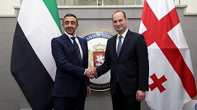 Sheikh Abdullah bin Zayed and Georgian Foreign Minister Mikheil Janelidze, July 17, 2017. Photo: MFA Georgia