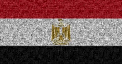 Flag of Egypt.