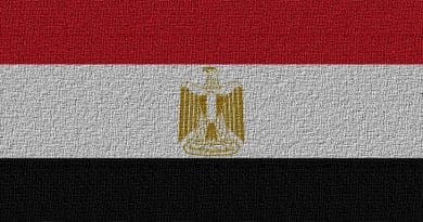 Flag of Egypt.