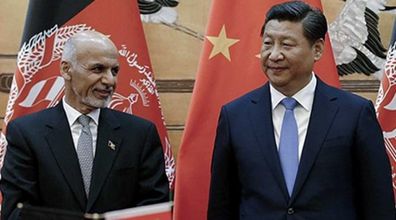 Afghanistan's President Ashraf Ghani and President of China Xi Jin-ping. Photo Credit: China's Ministry of Foreign Affairs.