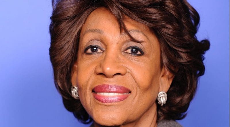 Maxine Waters. Source:" House of Representatives photographic studio, Wikipedia Commons.