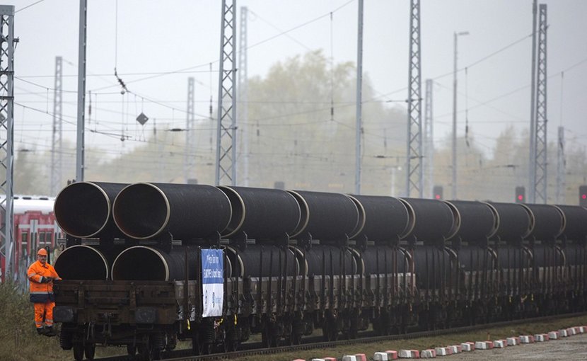 Pipes for the Nord Stream 2 pipeline. Photo Credit: Nord Steam 2