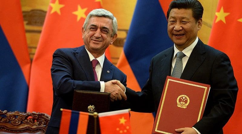 Armenian President Serzh Sargsyan meets with his Chinese counterpart Xi Jinping in Beijing in March 2015. Photo: Armenian Presidential Press Service