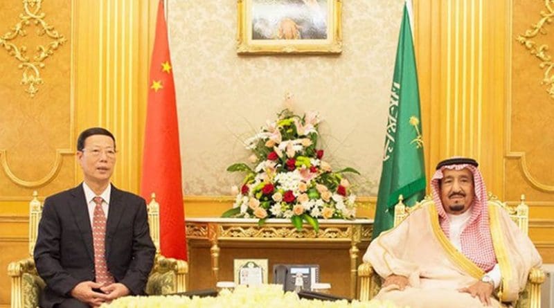 Saudi Arabia's King Salman meets with China's Vice Premier Zhang Gaoli in Jeddah. Photo Credit: SPA
