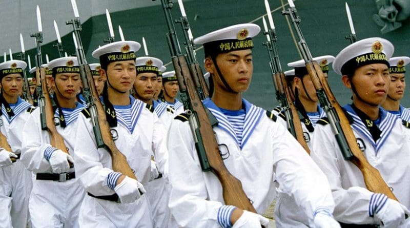China PLAN sailors. Photo by iang, Wikipedia Commons.