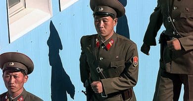 North Korea soldiers. Photo by TSGT James Mossman, U.S. Air Force, Wikipedia Commons.