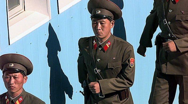 North Korea soldiers. Photo by TSGT James Mossman, U.S. Air Force, Wikipedia Commons.