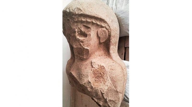 This 3,000-year-old female statue was uncovered at a citadel gate complex in Turkey by University of Toronto archaeologists leading the Tayinat Archaeological Project. Initial speculations are that the figure is a representation of either Kubaba, divine mother of the gods of ancient Anatolia, or the wife of Neo-Hittite king Suppiluliuma, or Kupapiyas, who was the wife - or possibly mother - of Taita, the dynastic founder of ancient Tayinat. Credit Photo courtesy of Tayinat Archaeological Project
