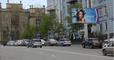 A street scene in Vladivostok, a city in Russia's Far East.