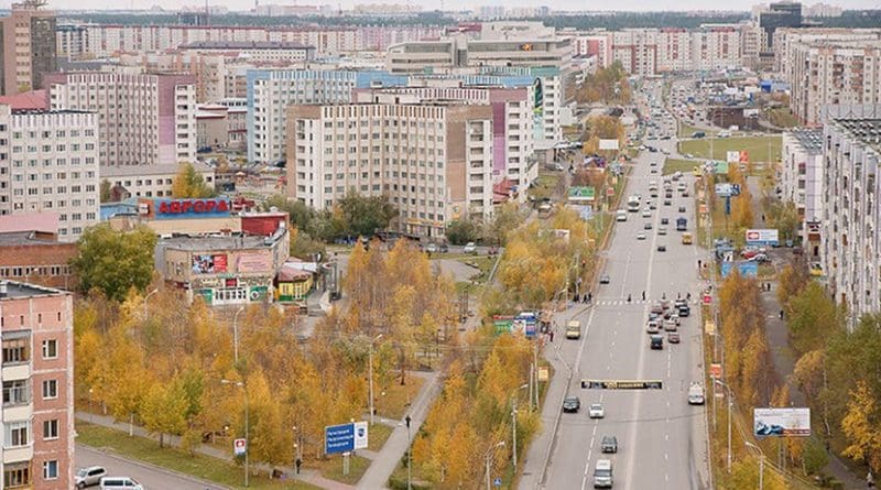 File photo of Surgut, Russia in Siberia region. Photo by Mariluna, Wikipedia Commons.