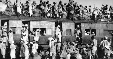 An overcrowded train carrying refugees during the partition of India in 1947. This is considered to have been the largest migration in human history. It forced millions of people to be displaced. Source: Wikipedia Commons.