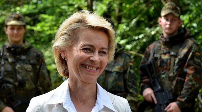 Germany's Ursula von der Leyen. Photo by Dirk Vorderstraße - Eigenes Werk, Wikipedia Commons.