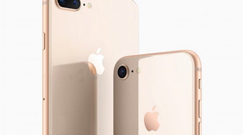 Apple's new iPhone: iPhone 8 and iPhone 8 Plus. Photo credit: Apple.