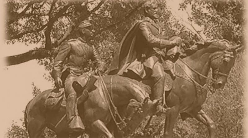 Robert E. Lee statue in Dallas, Texas.