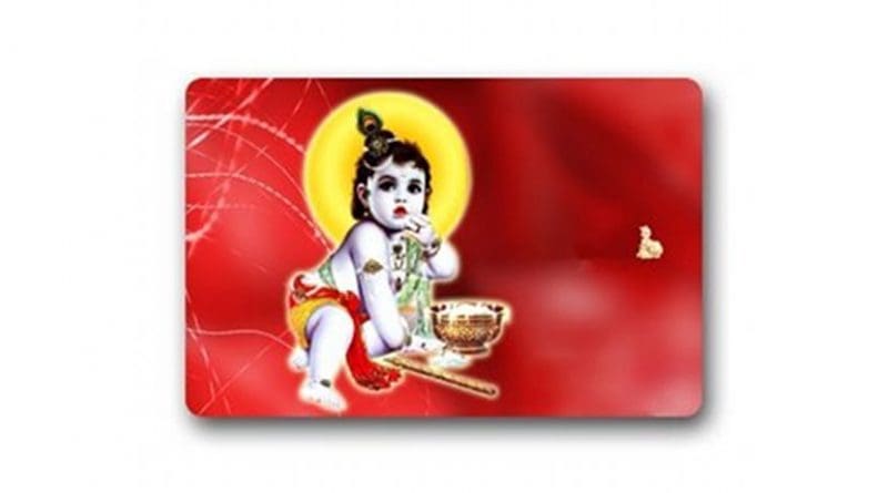 Baby Krishna doormat