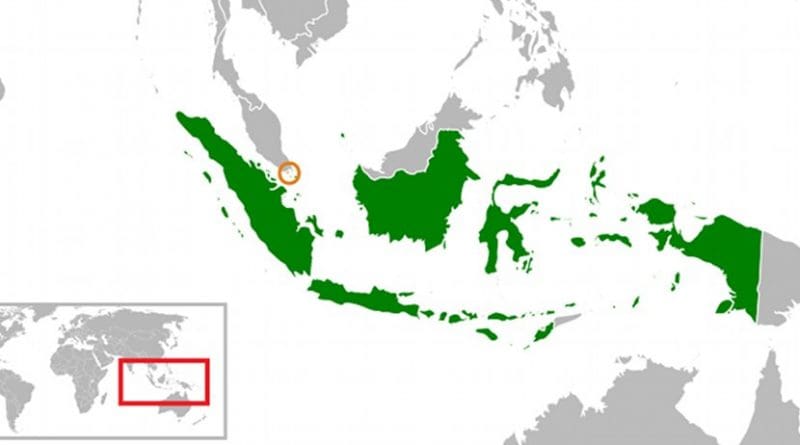 Locations of Indonesia and Singapore. Source: Wikipedia Commons.