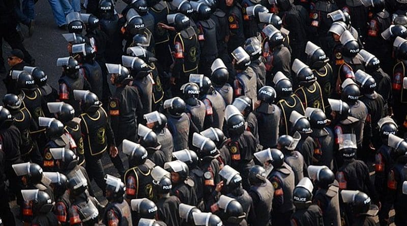 Egyptian Central Security Forces. Photo by M. Soli, Wikimedia Commons.