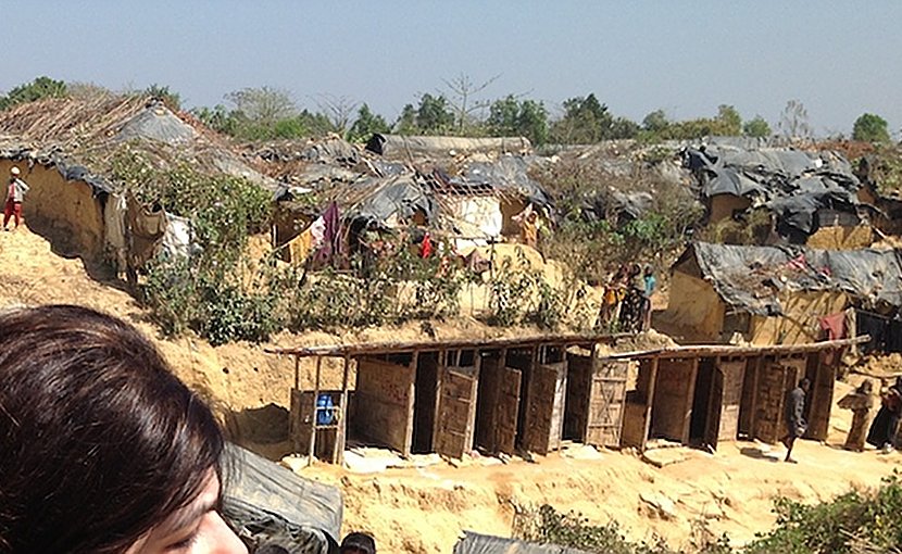 Kutupalong Refugee Camp in Cox's Bazar, Bangladesh. The camp is one of three, which house up to 300,000 Rohingya people fleeing inter-communal violence in Myanmar. Credit: Wikimedia Commons.