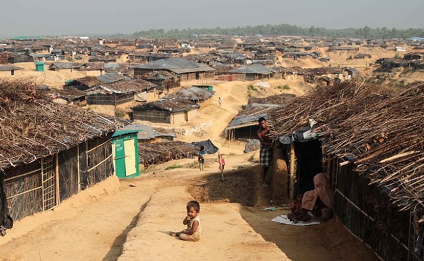 Rohingya's in Kutupalong Refugee Camp in Bangladesh. Photo taken by John Owens/VOA, Wikipedia Commons.