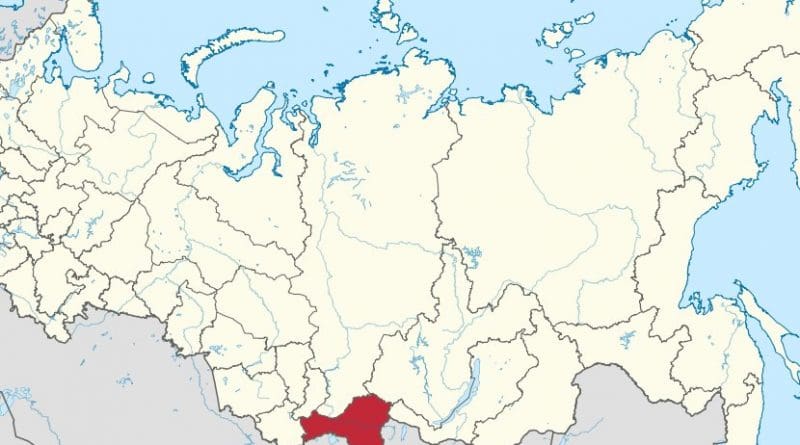Location of Tuva in Russia. Source: Wikipedia Commons.