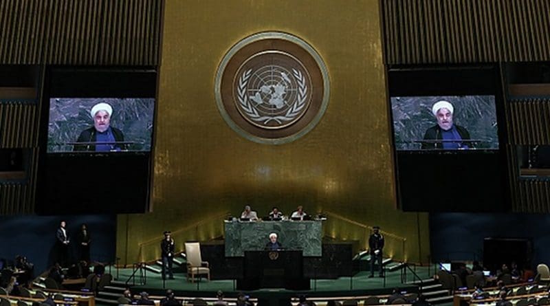 Iran's President Hassan Rouhani addresses United Nations. Photo Credit: Iranian Presidency.