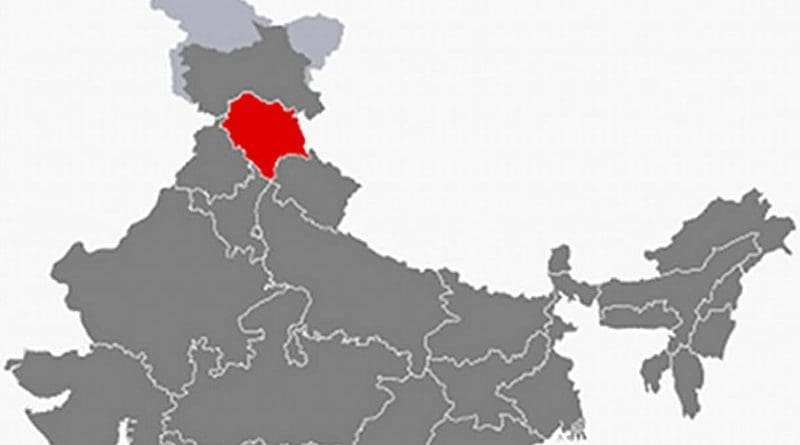 Location of Himachal Pradesh in India. Source: WIkipedia Commons.