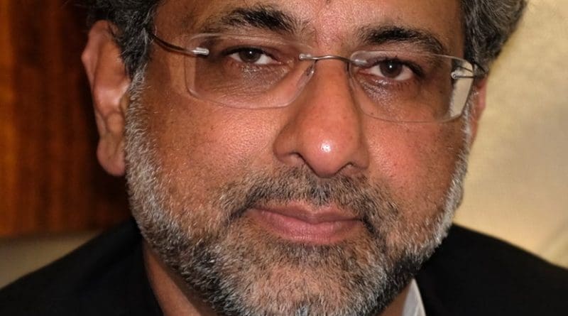 Shahid Khaqan Abbasi, Prime Minister of Pakistan. Photo by Drazen Jorgic, Wikipedia Commons.