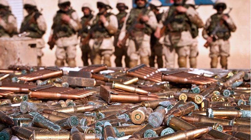 Weapons Haul Seized By Troops in Afghanistan. UK Defense Ministry, Wikimedia Commons.