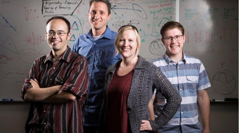 Daniel Ricks, David Wingate, Nancy Fulda and Ben Murdoch. Credit Tabitha Sumsion/BYU Photo