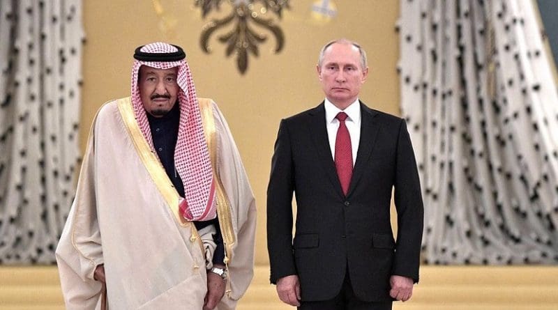 King Salman bin Abdulaziz Al Saud of Saudi Arabia with Russia's President Vladimir Putin. Source: Kremlin.ru