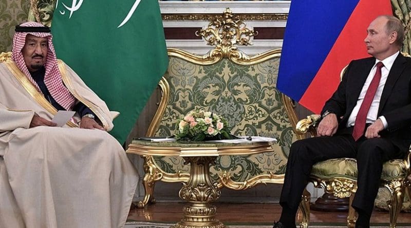 King Salman bin Abdulaziz Al Saud of Saudi Arabia with Russia's President Vladimir Putin. Source: Kremlin.ru
