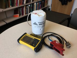 This is a portable seismometer used to map the geology beneath Old Faithful. Credit Paul Gabrielsen/University of Utah