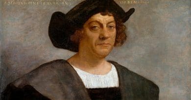 Posthumous portrait of Christopher Columbus by Sebastiano del Piombo, 1519.