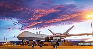 File photo of a MQ-9 Reaper (drone) remotely piloted aircraft at Holloman Air Force Base, New Mexico (U.S. Air Force/J.M. Eddins, Jr.)