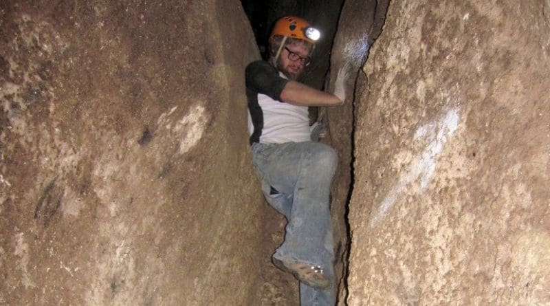 Dr. Bogdan Onac finds bat guano to be a record of paleo-data. Credit Dr. Bogdan Onac, University of South Florida