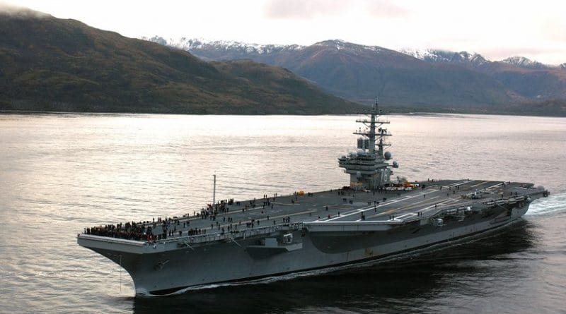 File photo of USS Reagan aircraft carrier. Photo by Mate 3rd Class Elizabeth Thompson, DoD, Wikipedia Commons.