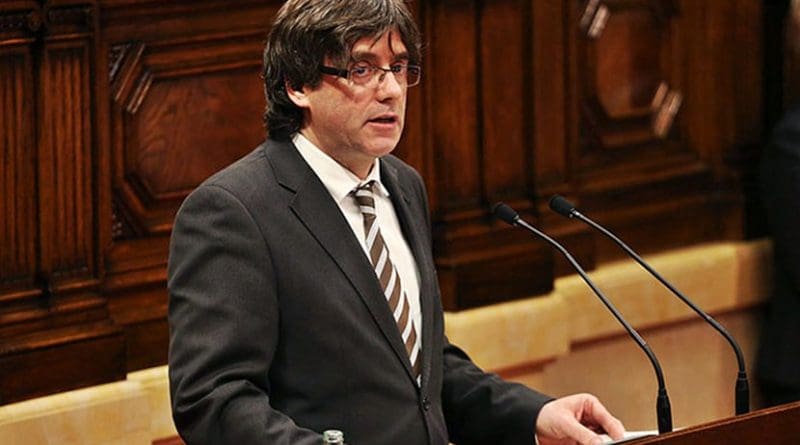 Catalan leader Carles Puigdemont. Photo Credit: Generalitat de Catalunya, Wikimedia Commons.