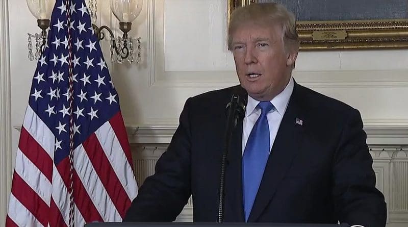 US President Donald Trump. Credit: White House video screenshot.