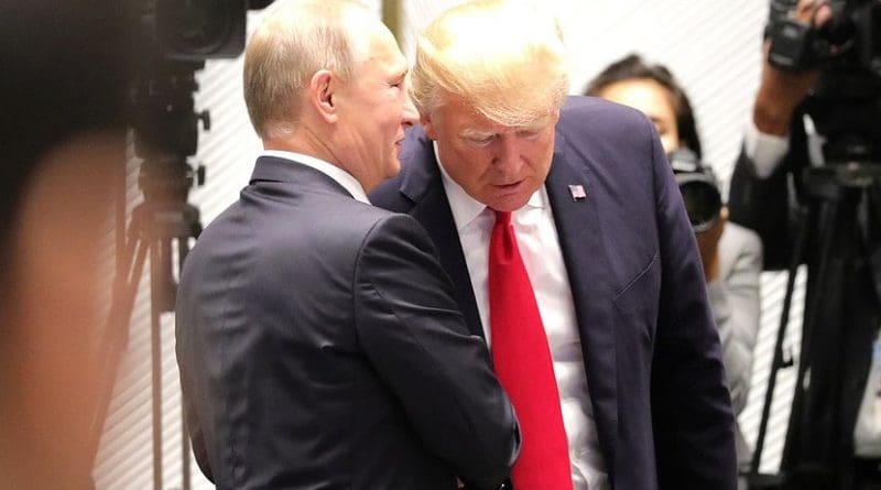 Russia's President Vladimir Putin with President of the United States Donald Trump. Photo Credit: Kremlin.ru