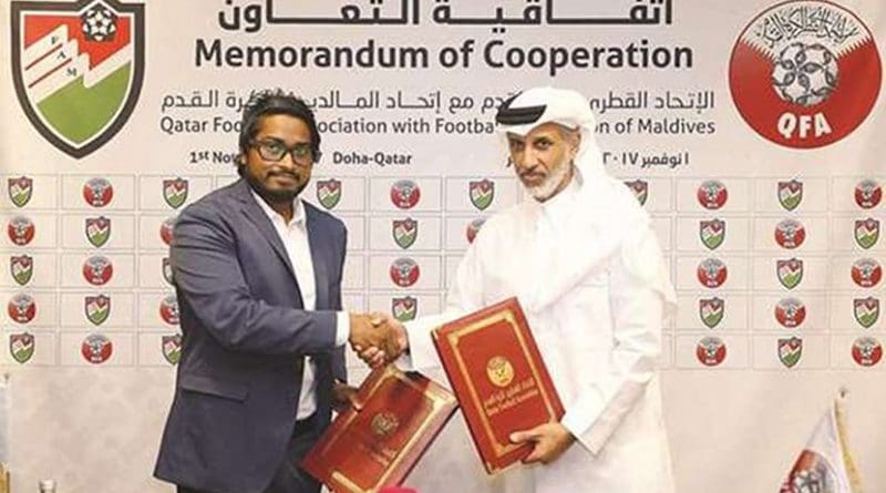Football Federation of Maldives from signing a cooperation agreement with its Qatari counterpart