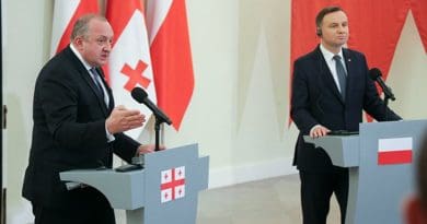 Georgia's Giorgi Margvelashvili and Poland's Andrzej Duda, Warsaw, November 8, 2017. Photo: president.gov.ge