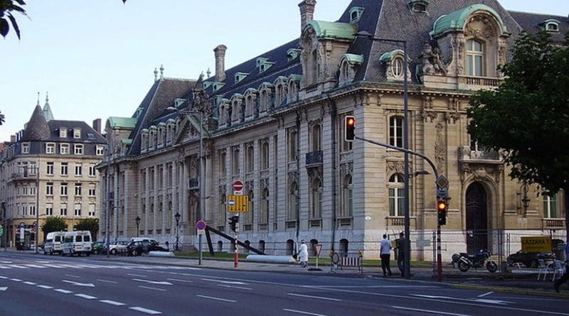 Headquarters of ArcelorMittal in Luxemburg city. Photo by Werneuchen, Wikipedia Commons.