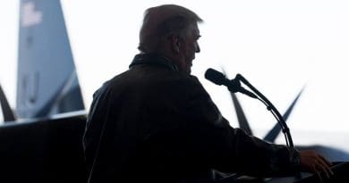 President Donald J. Trump delivers remarks at Yokota Air Base | November 5, 2017 (Official White House Photo by Shealah Craighead)
