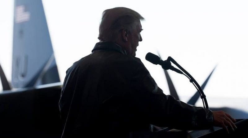 President Donald J. Trump delivers remarks at Yokota Air Base | November 5, 2017 (Official White House Photo by Shealah Craighead)