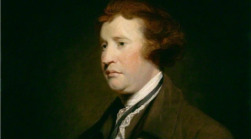 Edmund Burke. Source: National Portrait Gallery, Wikipedia Commons.