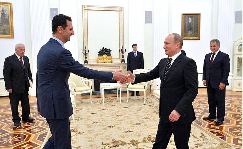 Syria's President Bashar al-Assad with Russia's President Vladimir Putin. Photo Credit: Kremlin.ru