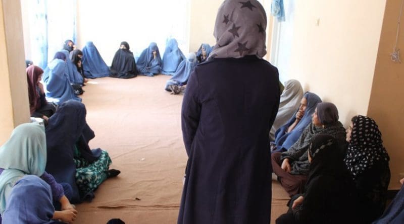 Masoumah invites Afghan mothers to speak about difficulties they face (photo credit: APVs)