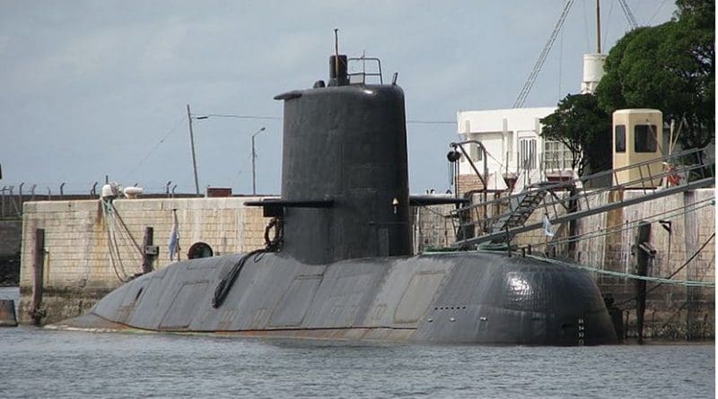 Argentina's submarine ARA San Juan. Photo by Martin Otero, Wikipedia Commons.